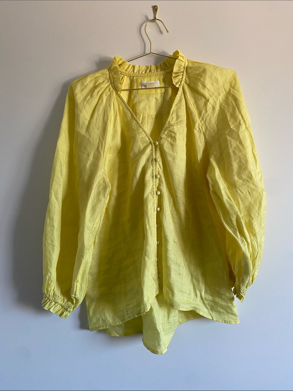 Maeve Linen The Audie Puff Blouse - Picture 2 of 9